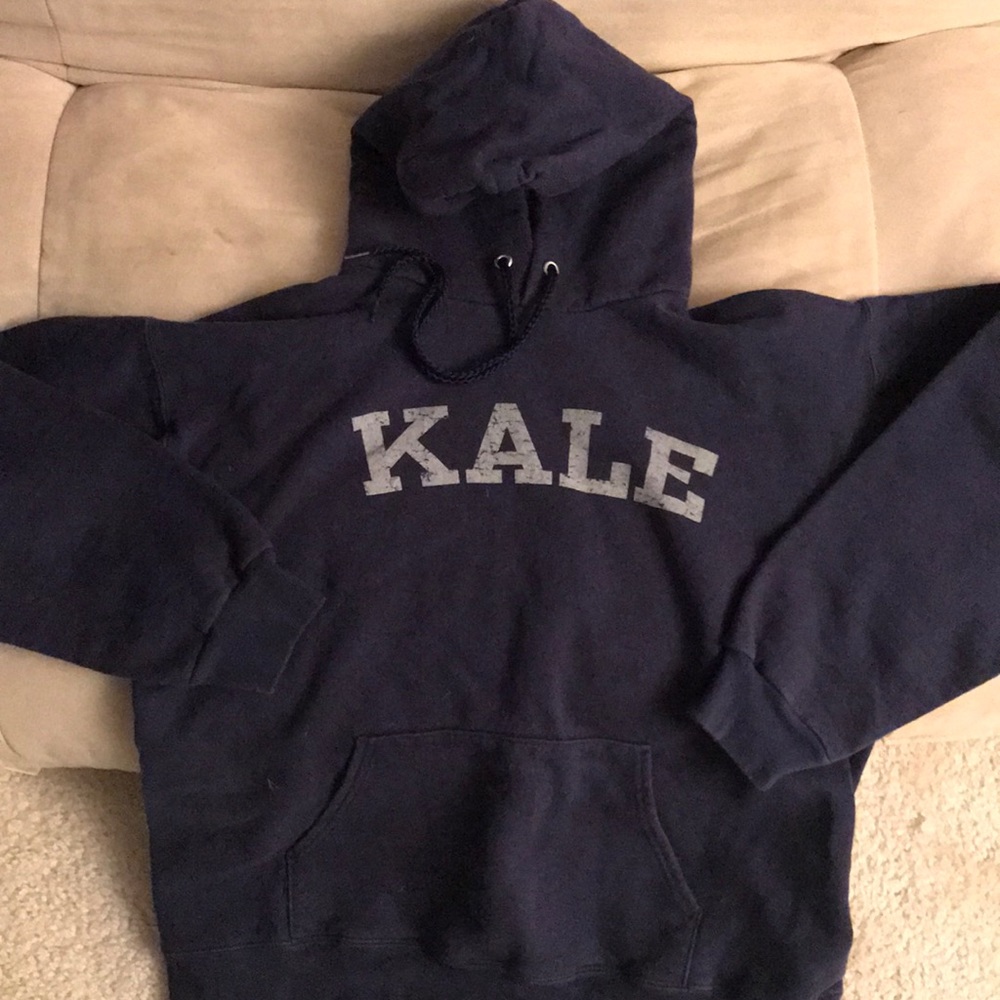 Kale Sweatshirt/Hooded Blue Faded Sz Small